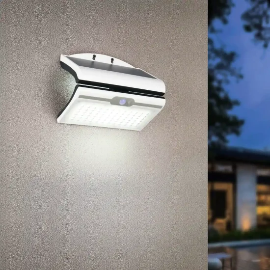APLIQUE EXTERIOR SOLAR 5W 4000K SENSOR BASCULANTE IP44 MACADAMIA