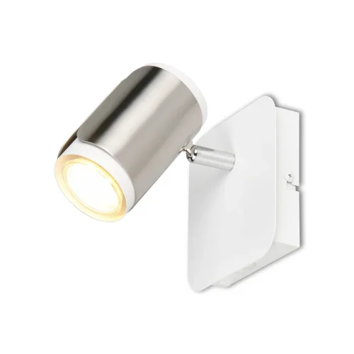 APLIQUE PAREDE/TETO GU10 METAL NÍQUEL FOSCO GIADA