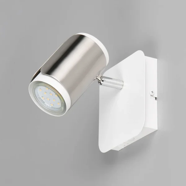 APLIQUE PAREDE/TETO GU10 METAL NÍQUEL FOSCO GIADA