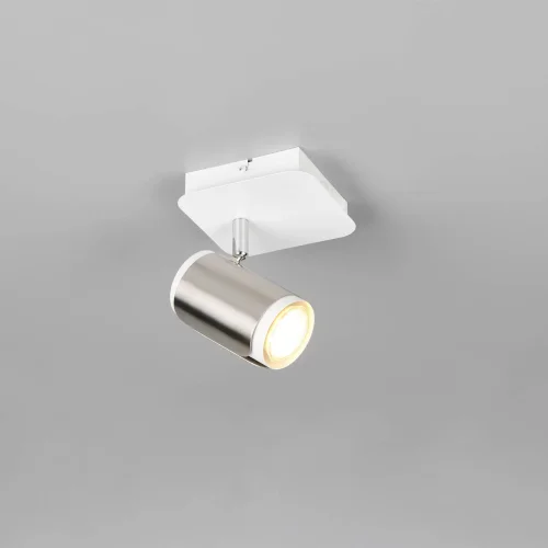 APLIQUE PAREDE/TETO GU10 METAL NÍQUEL FOSCO GIADA