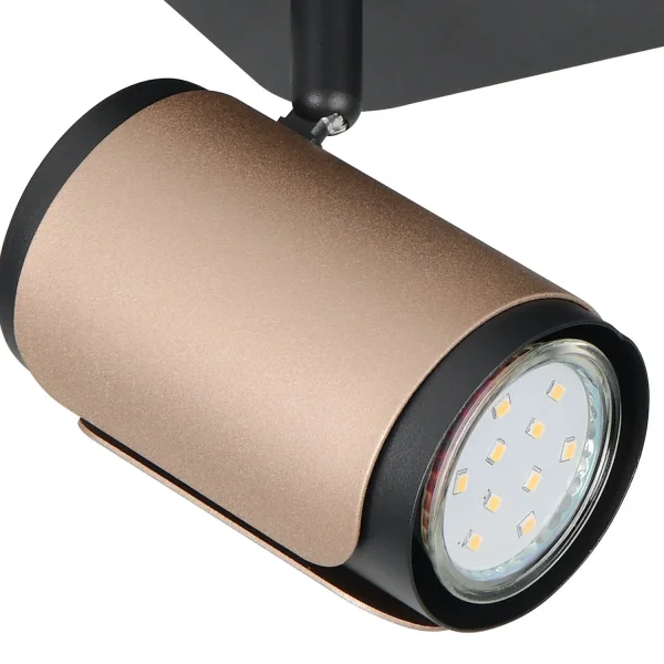 SPOT DE PAREDE/TETO GU10 METAL COFFEE GIADA