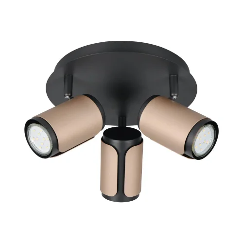SPOT DE PAREDE/TETO 3 LUZES GU10 METAL COFFEE GIADA
