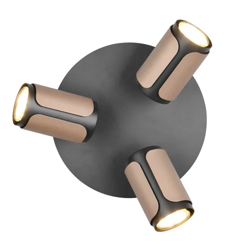 SPOT DE PAREDE/TETO 3 LUZES GU10 METAL COFFEE GIADA