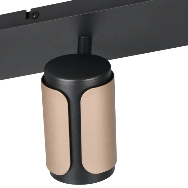 SPOT DE PAREDE/TETO 4 LUZES GU10 METAL COFFEE GIADA