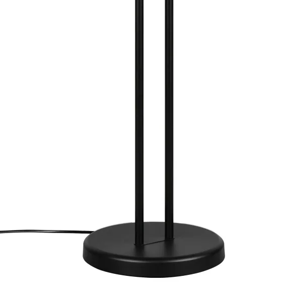 CANDEEIRO DE PÉ LED 18W+3,8W 3000K METAL PRETO CASCATA