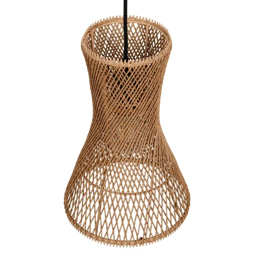 CANDEEIRO DE TETO PENDENTE E27 PAPIERGARN CASTANHO NAHELE