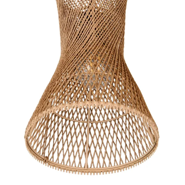 CANDEEIRO DE TETO PENDENTE E27 PAPIERGARN CASTANHO NAHELE