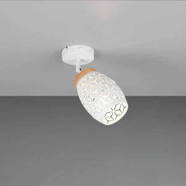 APLIQUE DE PAREDE 1 LUZ METAL BRANCO E14 BIRKITA