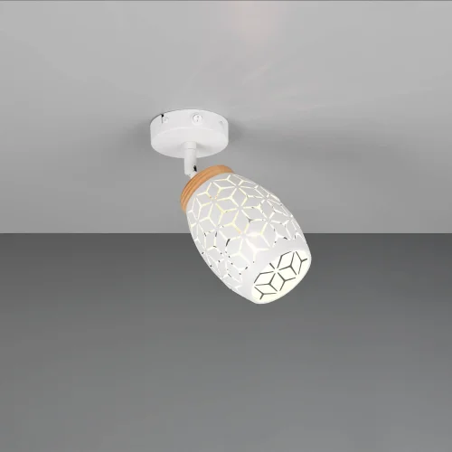 APLIQUE DE PAREDE 1 LUZ METAL BRANCO E14 BIRKITA