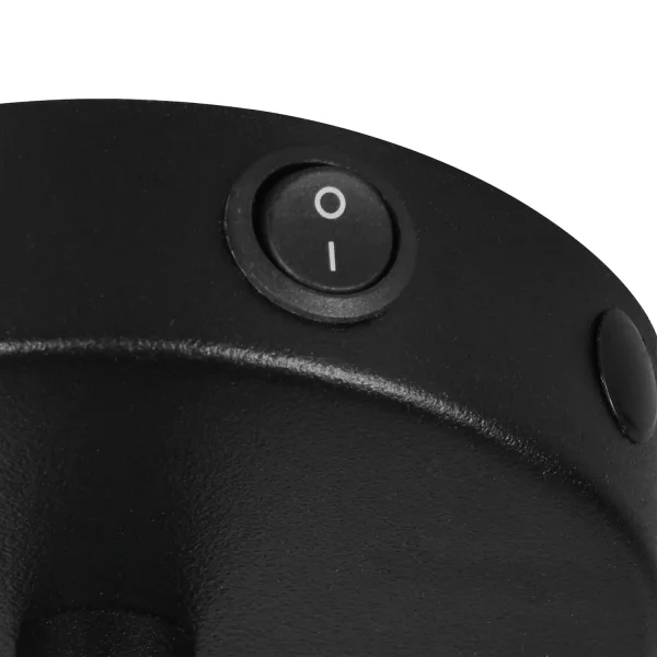 APLIQUE DE PAREDE 1 LUZ METAL PRETO E14 BIRKITA