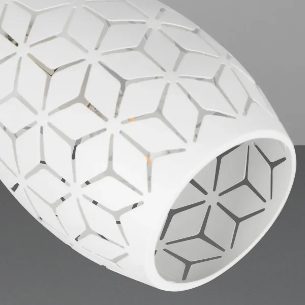 FOCO DE TETO/PAREDE 2 LUZES METAL BRANCO E14 BIRKITA