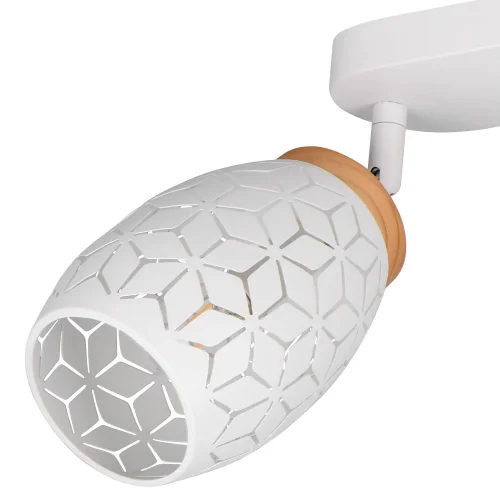 SPOT 4 LUZES DE TETO METAL BRANCO E14 BIRKITA