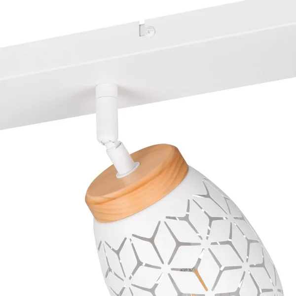 SPOT 4 LUZES DE TETO METAL BRANCO E14 BIRKITA