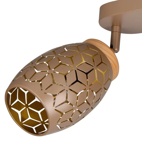 SPOT 4 LUZES DE TETO METAL COFFEE E14 BIRKITA