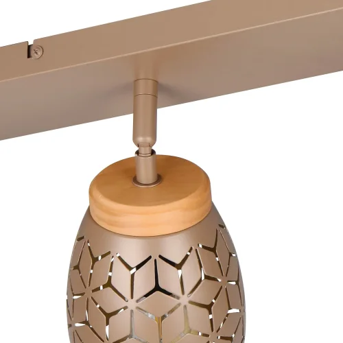 SPOT 4 LUZES DE TETO METAL COFFEE E14 BIRKITA