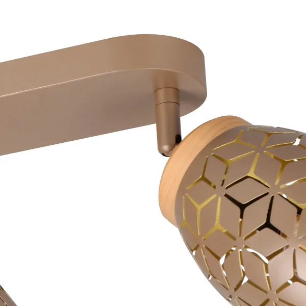 SPOT 4 LUZES DE TETO METAL COFFEE E14 BIRKITA