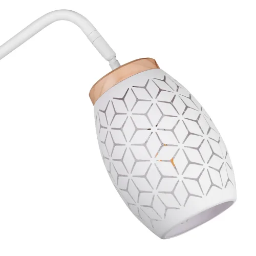 CANDEEIRO DE PÉ 1 LUZ METAL BRANCO E27 BIRKITA