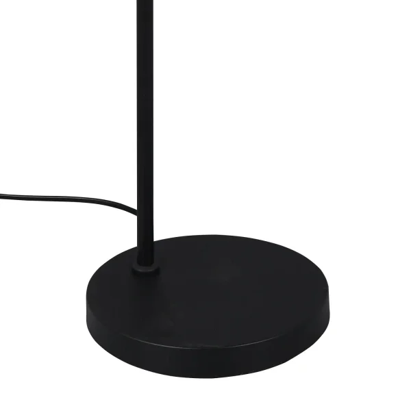 CANDEEIRO DE PÉ 1 LUZ METAL PRETO E27 BIRKITA