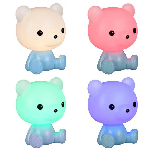 CANDEEIRO DE MESA LED 3W 3000K RGB URSINHO AZUL