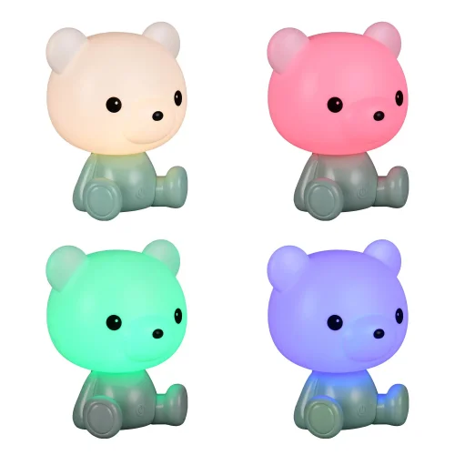 CANDEEIRO DE MESA LED 3W 3000K RGB URSINHO VERDE