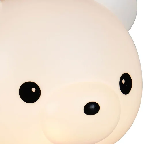 CANDEEEIRO DE MESA LED 3W 3000K RGB URSO ROSA