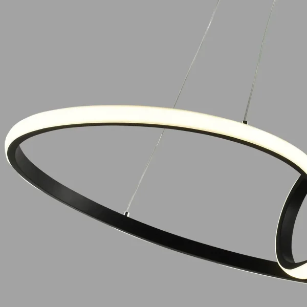 CANDEEIRO DE TECTO LED 39W REGULÁVEL COR/INTENSIDADE PRETO OLIMPO