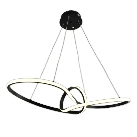 CANDEEIRO DE TECTO LED 39W REGULÁVEL COR/INTENSIDADE PRETO OLIMPO 2