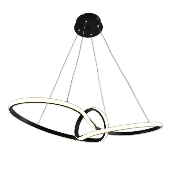 CANDEEIRO DE TECTO LED 39W REGULÁVEL COR/INTENSIDADE PRETO OLIMPO