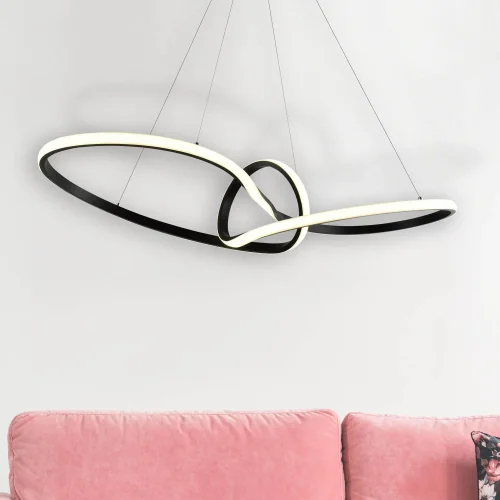 CANDEEIRO DE TECTO LED 39W REGULÁVEL COR/INTENSIDADE PRETO OLIMPO