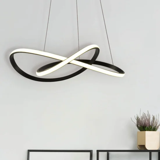 CANDEEIRO DE TETO LED 39W 4000K REGULÁVEL INTENSIDADE PRETO OLIMPO