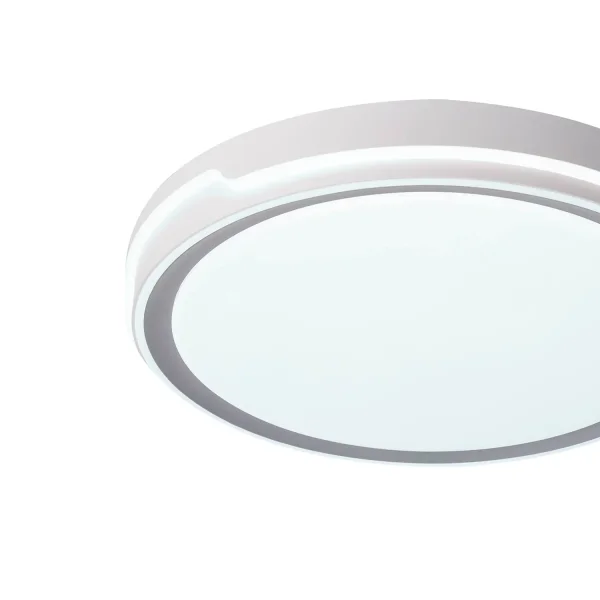 Plafon de tecto Led 53W Regulável Prata Charlestone | Lúzete