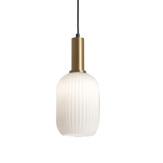 Candeeiro De Teto 1 Luz Tulipa Branca Opal E27 Shelby| Lúzete