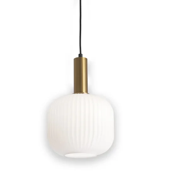 Candeeiro De Teto 1 luz Tulipa Branca Opal Ø 20 Shelby| Lúzete