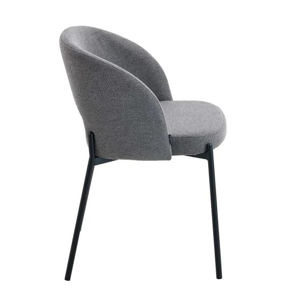 CADEIRA ESTOFADA CINZA CLOTILDE