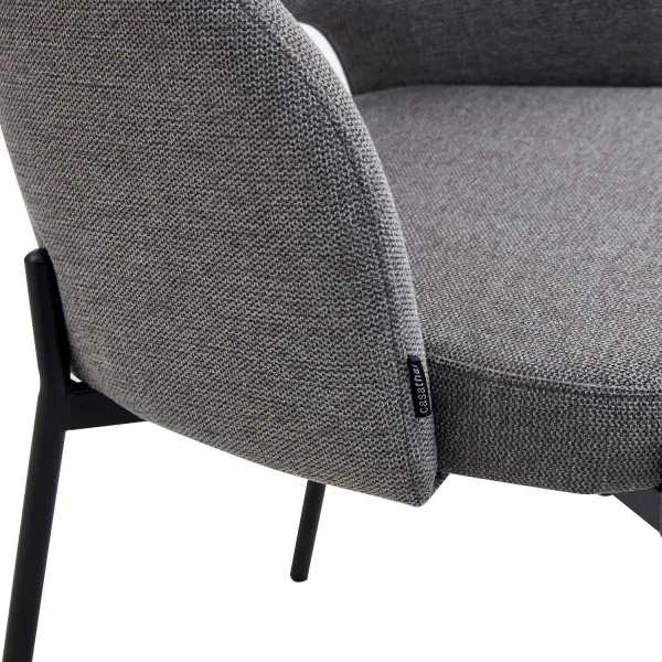 CADEIRA ESTOFADA CINZA CLOTILDE