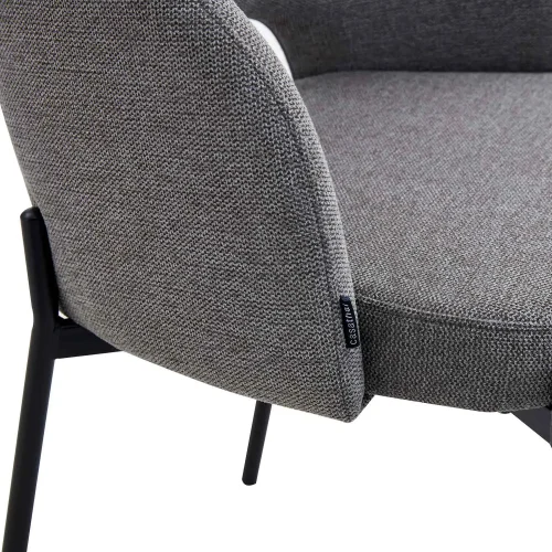 CADEIRA ESTOFADA CINZA CLOTILDE