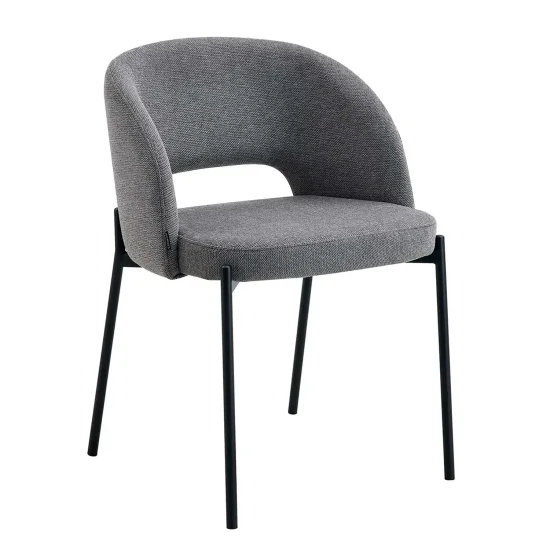 CADEIRA ESTOFADA CINZA CLOTILDE 2