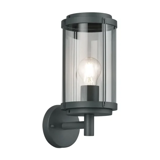 CANDEEIRO DE PAREDE EXTERIOR E27 IP44 ANTRACITE TRILLIUM 2