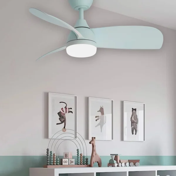 VENTOINHA DE TETO INFANTIL LED 17W 3 PÁS REGULÁVEIS AZUL AERIS VENTOINHA DE TETO INFANTIL LED 17W 3 PÁS REGULÁVEIS AZUL AERIS