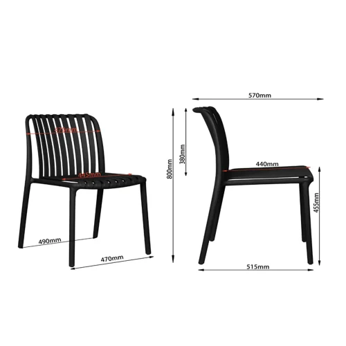 CADEIRA DE JARDIM POLIPROPILENO BRANCA EOLIA