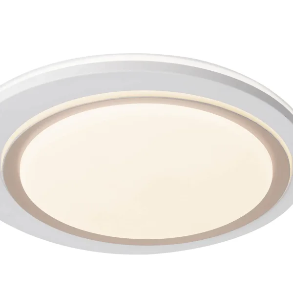 Plafon de teto LED 35W Regulável Branco Dourado Lumira| Lúzete
