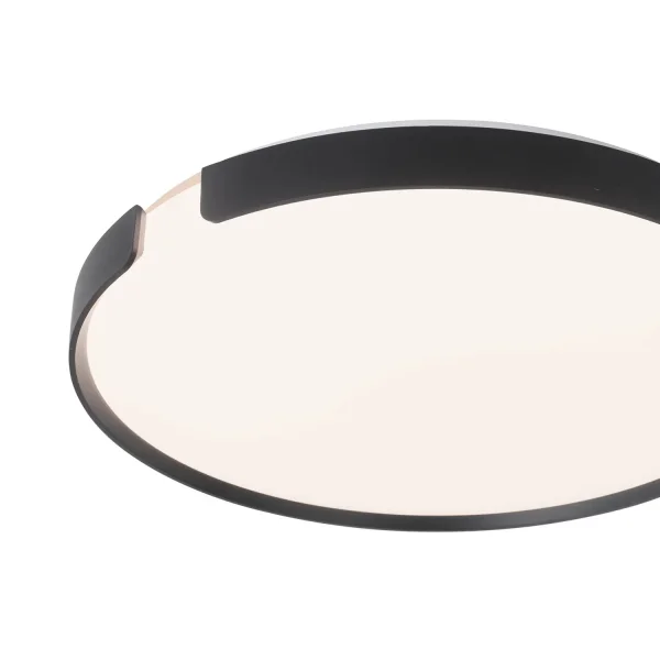 Plafon de teto LED 53W Regulável Ø50cm Preto Nashville| Lúzete