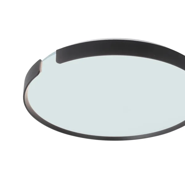 Plafon de teto LED 53W Regulável Ø50cm Preto Nashville| Lúzete