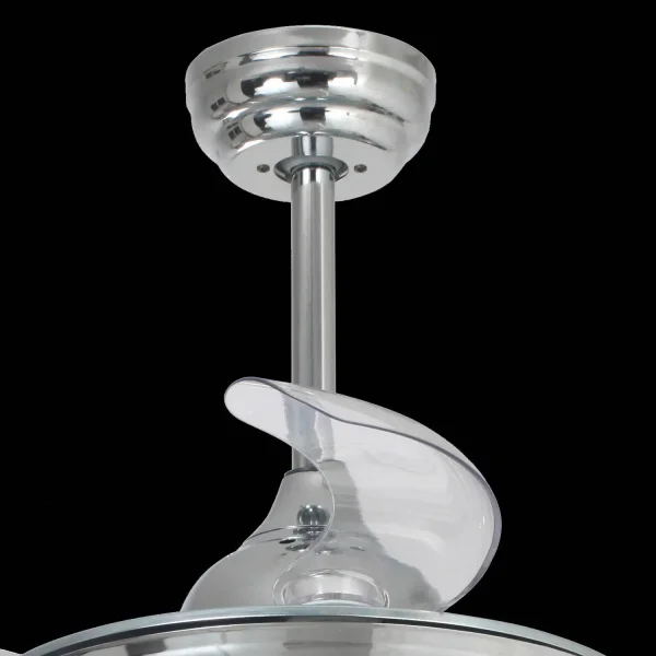 VENTOINHA DE TETO LED 29W REGULÁVEL PÁS RETRÁTEIS SKALDA