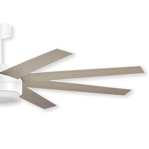 VENTOINHA DE TETO LED 24W REGULÁVEL 8 PÁS MOTOR DC BRANCO SOLEI