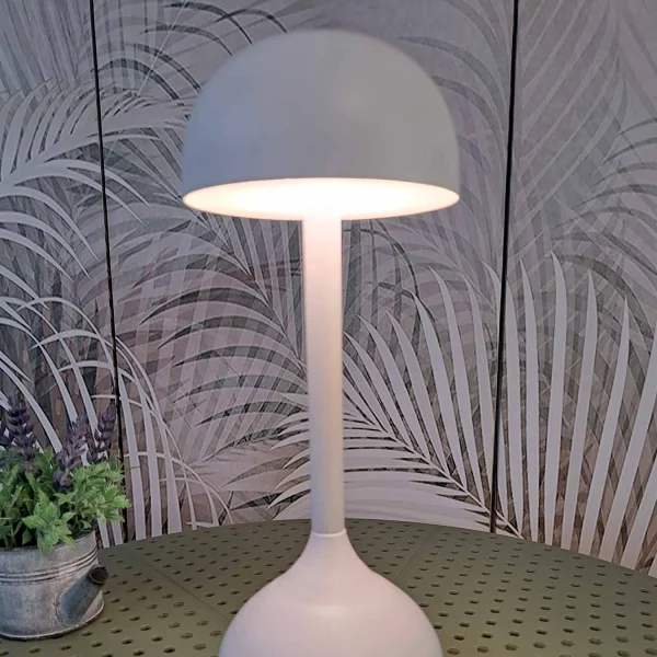 CANDEEIRO DE MESA LED RECARREGÁVEL SEM FIOS 203LM BRANCO IP44 SOLEA CANDEEIRO DE MESA LED RECARREGÁVEL SEM FIOS 203LM BRANCO IP44 SOLEA