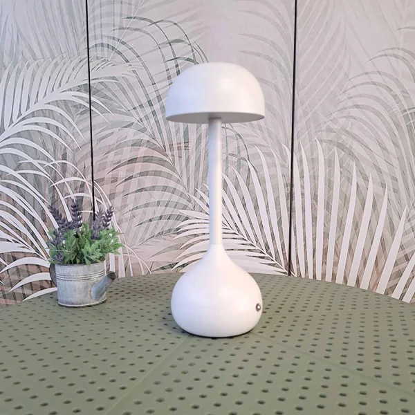 CANDEEIRO DE MESA LED RECARREGÁVEL SEM FIOS 203LM BRANCO IP44 SOLEA CANDEEIRO DE MESA LED RECARREGÁVEL SEM FIOS 203LM BRANCO IP44 SOLEA