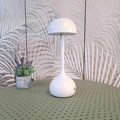 CANDEEIRO DE MESA LED RECARREGÁVEL SEM FIOS 203LM BRANCO IP44 SOLEA CANDEEIRO DE MESA LED RECARREGÁVEL SEM FIOS 203LM BRANCO IP44 SOLEA