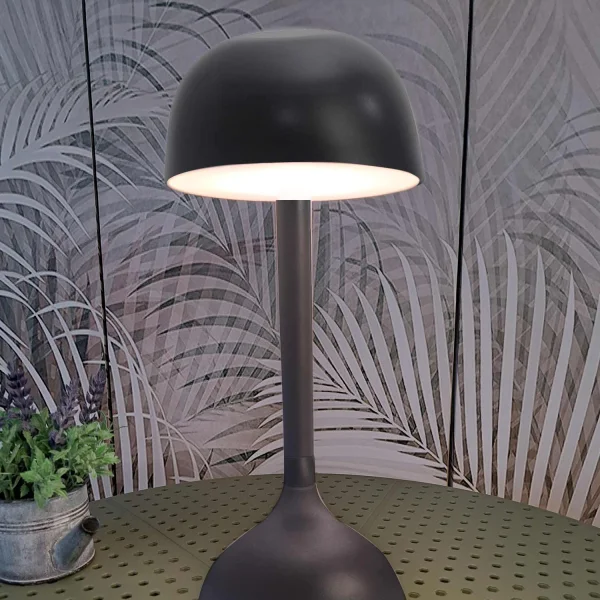 CANDEEIRO DE MESA LED RECARREGÁVEL SEM FIOS 203LM PRETO IP44 SOLEA CANDEEIRO DE MESA LED RECARREGÁVEL SEM FIOS 203LM PRETO IP44 SOLEA