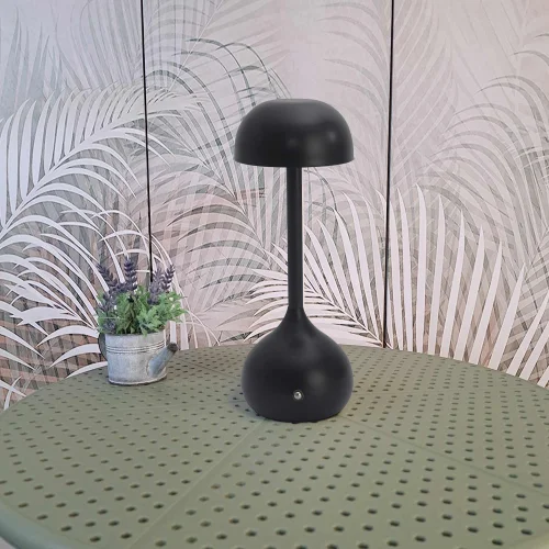 CANDEEIRO DE MESA LED RECARREGÁVEL SEM FIOS 203LM PRETO IP44 SOLEA CANDEEIRO DE MESA LED RECARREGÁVEL SEM FIOS 203LM PRETO IP44 SOLEA